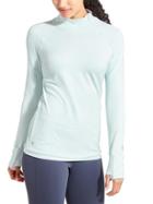 Athleta Womens Superluxe Half Zip Size L - Morning Sky