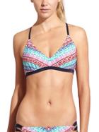 Athleta Womens Moxie Cross Back Bikini Size 32b/c - Multi