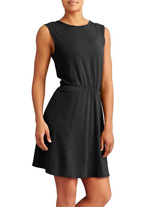 Athleta Womens Lively Dress Size L Tall - Black