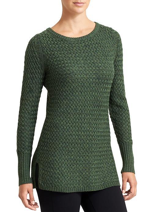 Athleta Womens Cypress Sweater Size 1x Plus - Jasper Green Marl