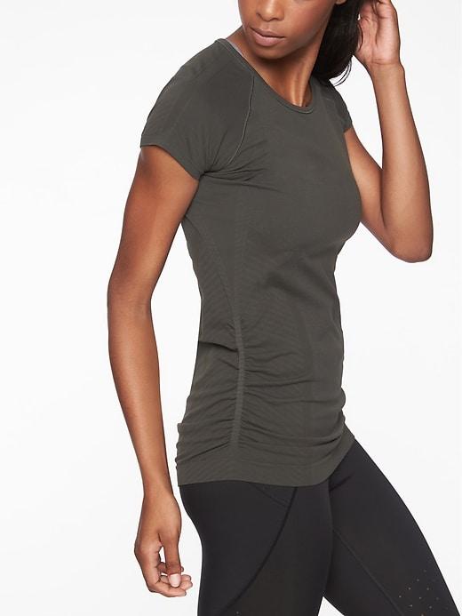 Athleta Womens Speedlight Tee Arbor Olive Size Xs