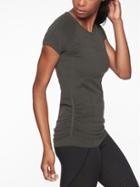 Athleta Womens Speedlight Tee Arbor Olive Size Xs