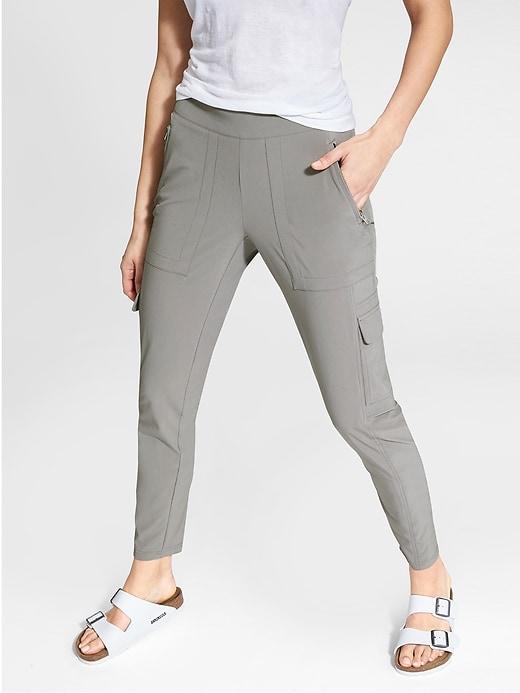 Athleta Womens Chelsea Cargo Pant Light Asphalt Size 14