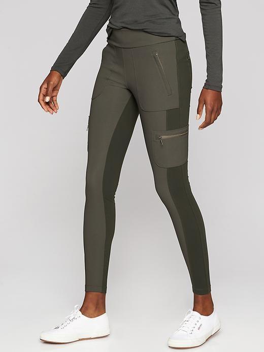 Athleta Womens Highline Hybrid Cargo Tight Size 0 - Peat