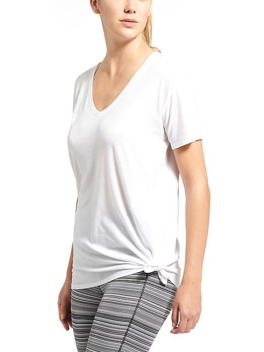 Athleta Womens Restore Tee Size L - Bright White