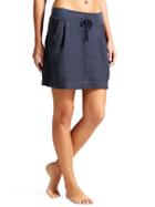 Athleta Womens Linen Seline Skirt Size 0 - Navy