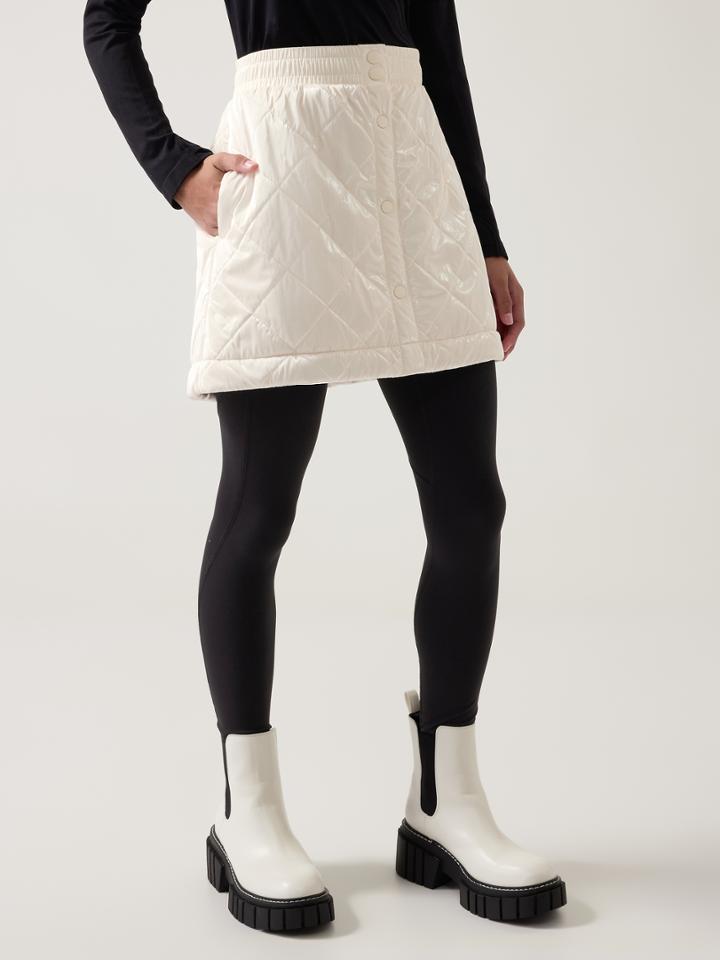 Athleta Girl Toasty Buns Metallic Skirt