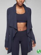 Athleta Womens Studio Wrap Size 2x Plus - Navy Heather