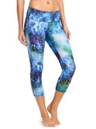 Athleta Womens Bloom Chaturanga Capri Size L - Navy