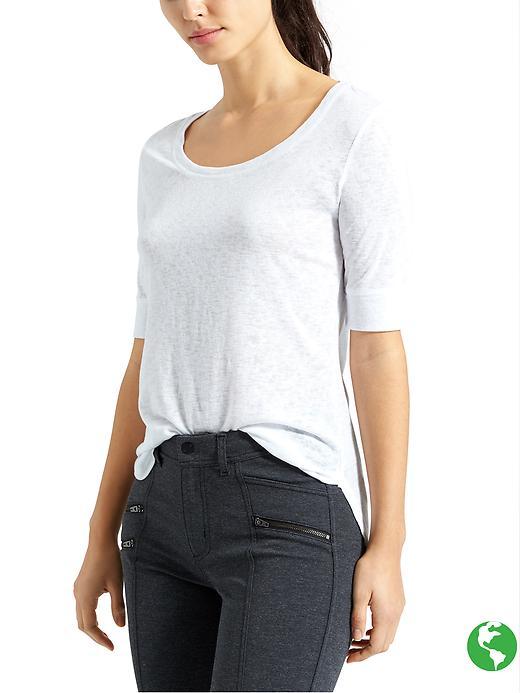Athleta Womens Breezy Tee Size M - Bright White