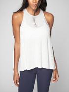 Athleta Womens Crossroad Tank Size L Tall - Light Grey Heather Blue