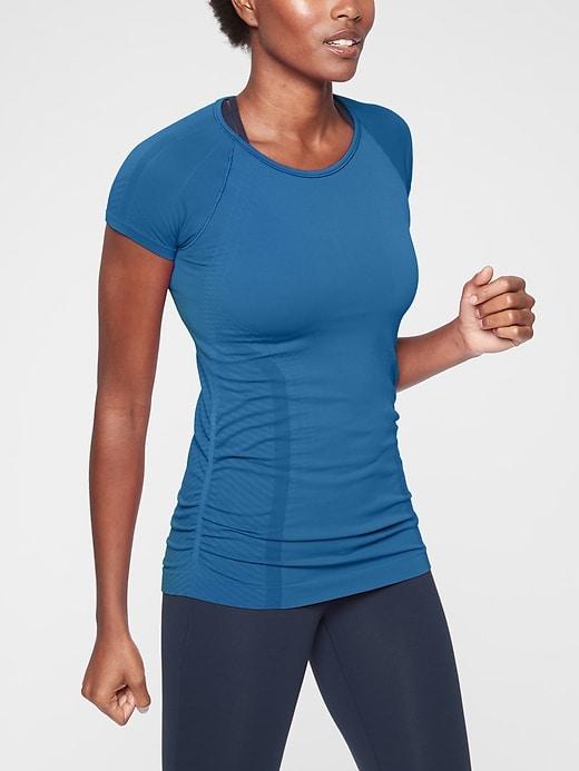 Athleta Womens Speedlight Tee Peacock Size Xs