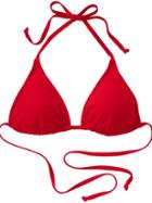 Athleta Womens Triangle String Bikini Size S - Saffron Red