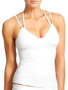 Athleta Womens Scoop Tankini Size M Tall - Bright White