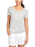 Athleta Womens Coronado Tee Size L - Grey Heather