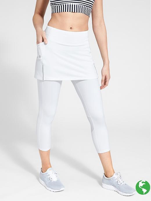 Athleta Womens Be Free 2 In 1 Capri Size L Tall - White