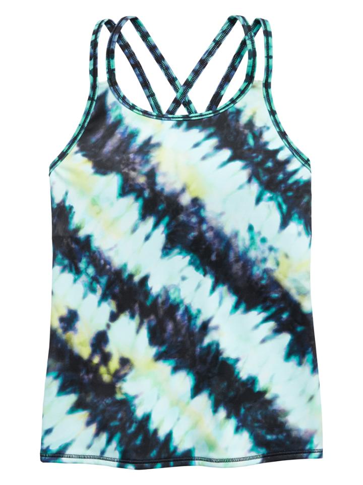Athleta Girl Palm Tie Dye Tankini Top