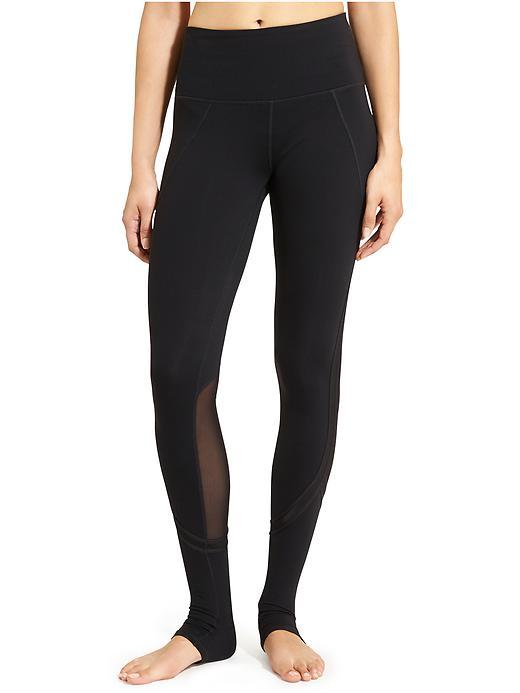 Athleta Womens High Rise Pli Tight Size M Tall - Black