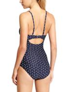 Athleta Womens Taza Kaimana One Piece Size 32d/dd - Dress Blue