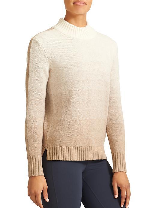 Athleta Womens Merino Sunset Sweater Size L - Oatmeal Heather