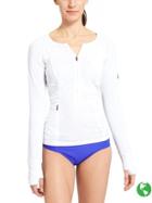 Athleta Womens Pacifica Upf Top 3.0 Size S Tall - Bright White