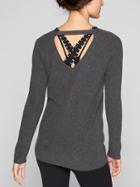 Athleta Womens Darling Sweater Size L - Charcoal Heather