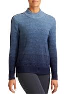 Athleta Womens Merino Sunset Sweater Size L - Navy Heather