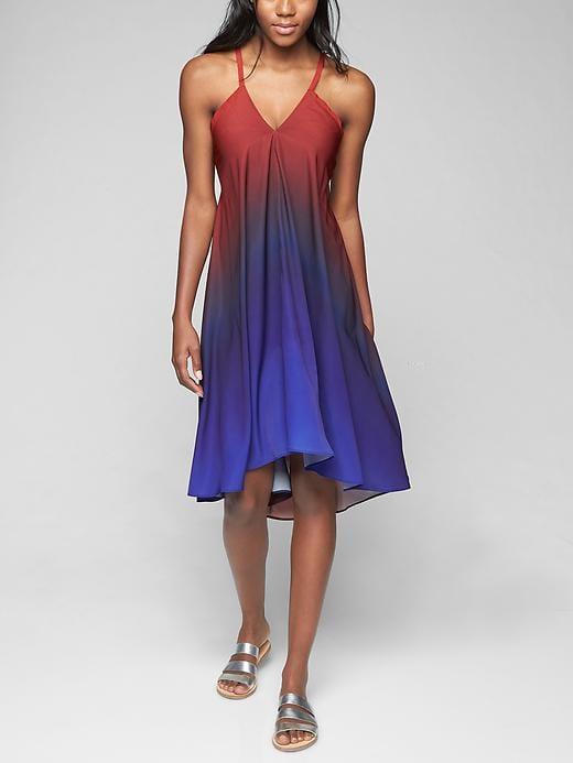 Athleta Womens Daytrip Convertible Dress Size M - Sea N Sun Ombre
