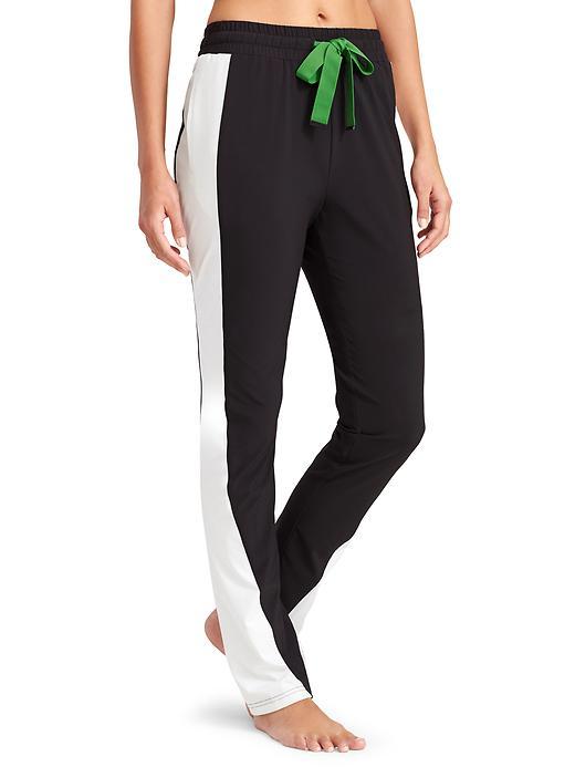 Athleta Womens Downtown Track Pant Size L - Black Color Block