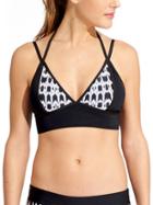 Athleta Womens Tiki Bralette Bikini Size S - Black