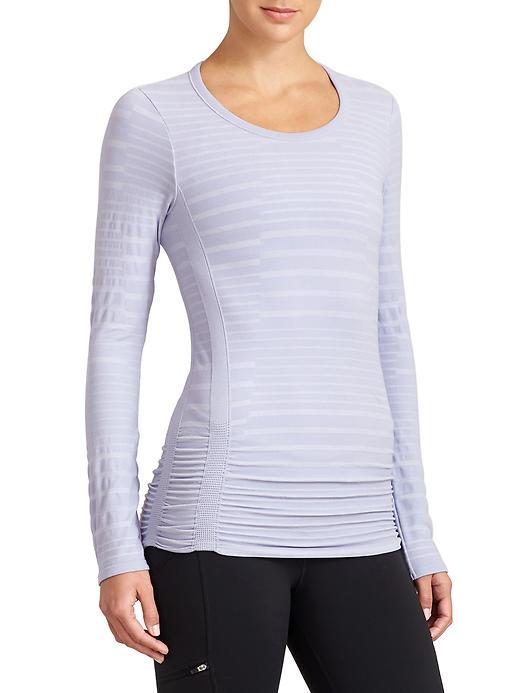 Athleta Womens Pure Top Splice Size L - Aster Blue
