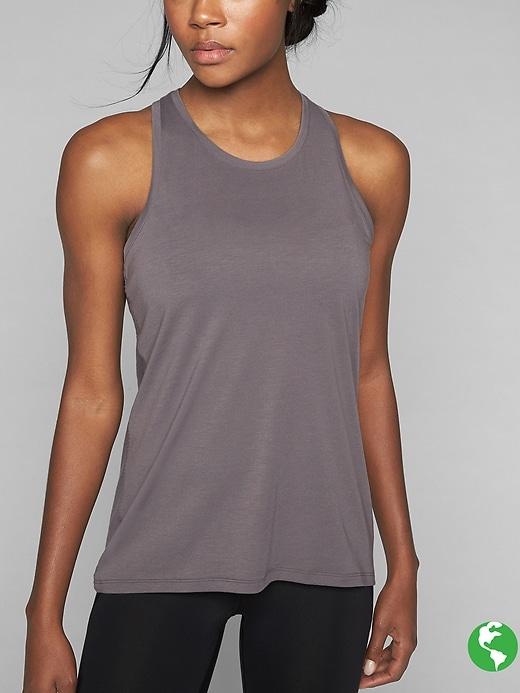 Athleta Womens Power Up Tank Size M Tall - Silver Bells