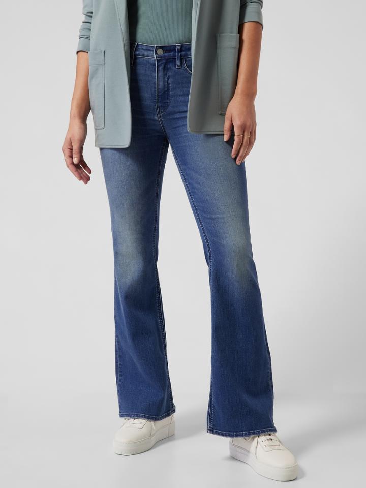Sculptek Flare Jean Pant In True Blue