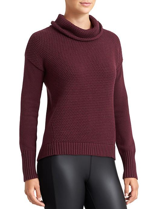 Athleta Womens Breckenridge Sweater Size L - Chianti Heather