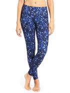 Athleta Womens Dot Chaturanga Tight Size L - Navy