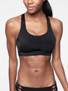 Athleta Womens Scoop Bikini Top Black Size 34b/c