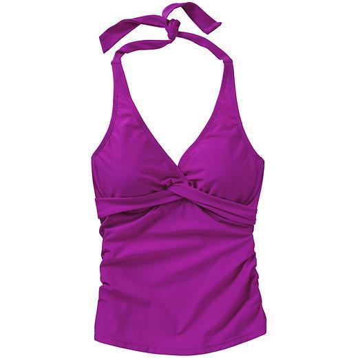 Athleta Tara Halter Tankini - Razzleberry