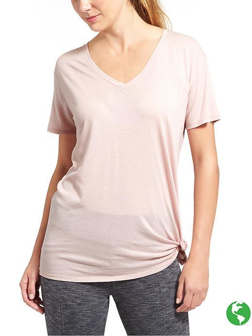 Athleta Womens Restore Tee Size M - Pink Elephant