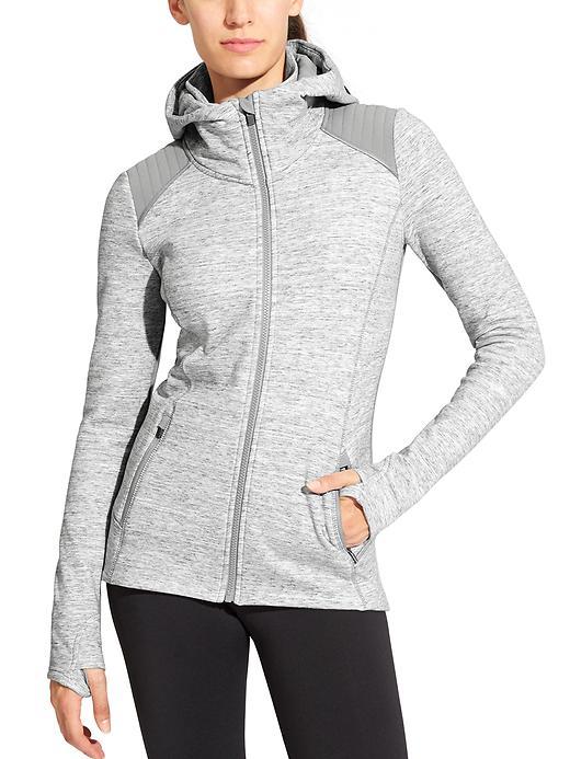 Athleta Womens Stronger Hoodie Size 2x Plus - Grey Heather Spacedye