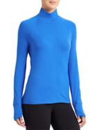 Athleta Womens Take The Heat Turtleneck Size L - Macaw Blue