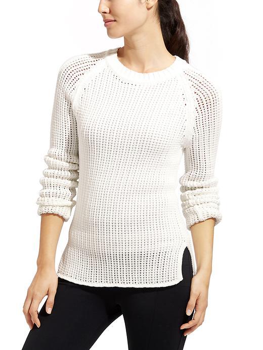 Athleta Womens Crosswalk Sweater Size L - Dove