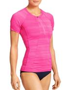 Athleta Womens Pacifica Upf Tee 2 Size L Tall - Paradise Pink