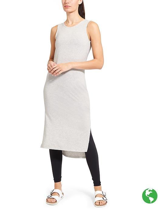 Athleta Womens After Savasana Dress Size L - Light Grey Heather