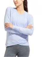 Athleta Womens Criss Cross Sweatshirt Pure Blue Size Xxs