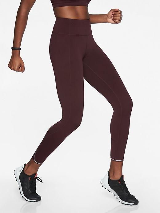 Athleta Womens Run Free 7/8 Tight Auberge Size Xxs