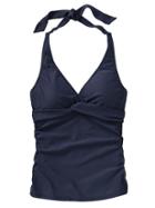 Athleta Womens Tara Halter Tankini Size 32d/dd Tall - Dress Blue