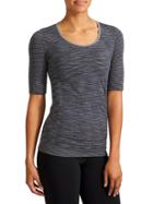 Athleta Womens Radiance Tee Space Dye Size L - Dark Grey Space Dye