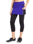 Athleta Womens Be Free 2 In 1 Capri Purple Paradise Size Xs
