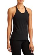 Athleta Womens Uppercut Tank Size L - Black Heather/bright White