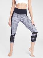 Athleta Womens Print Mantra Capri Size L Tall - Fig